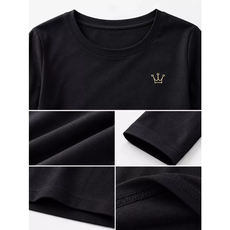 Full Size Crown Long Sleeve T-Shirt Plus Apparel and Accessories