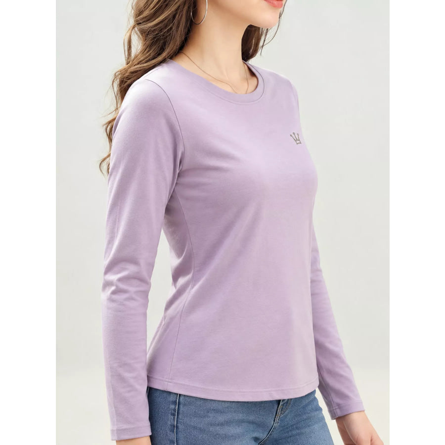 Full Size Crown Long Sleeve T-Shirt Plus Apparel and Accessories