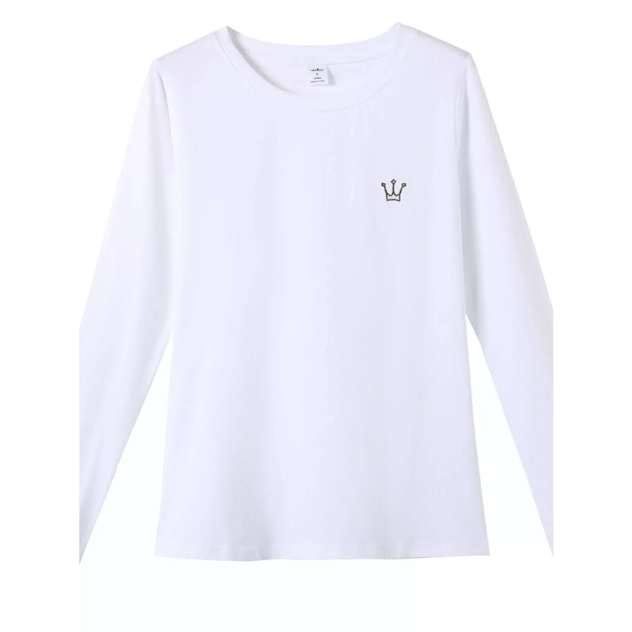 Full Size Crown Long Sleeve T-Shirt Plus Apparel and Accessories