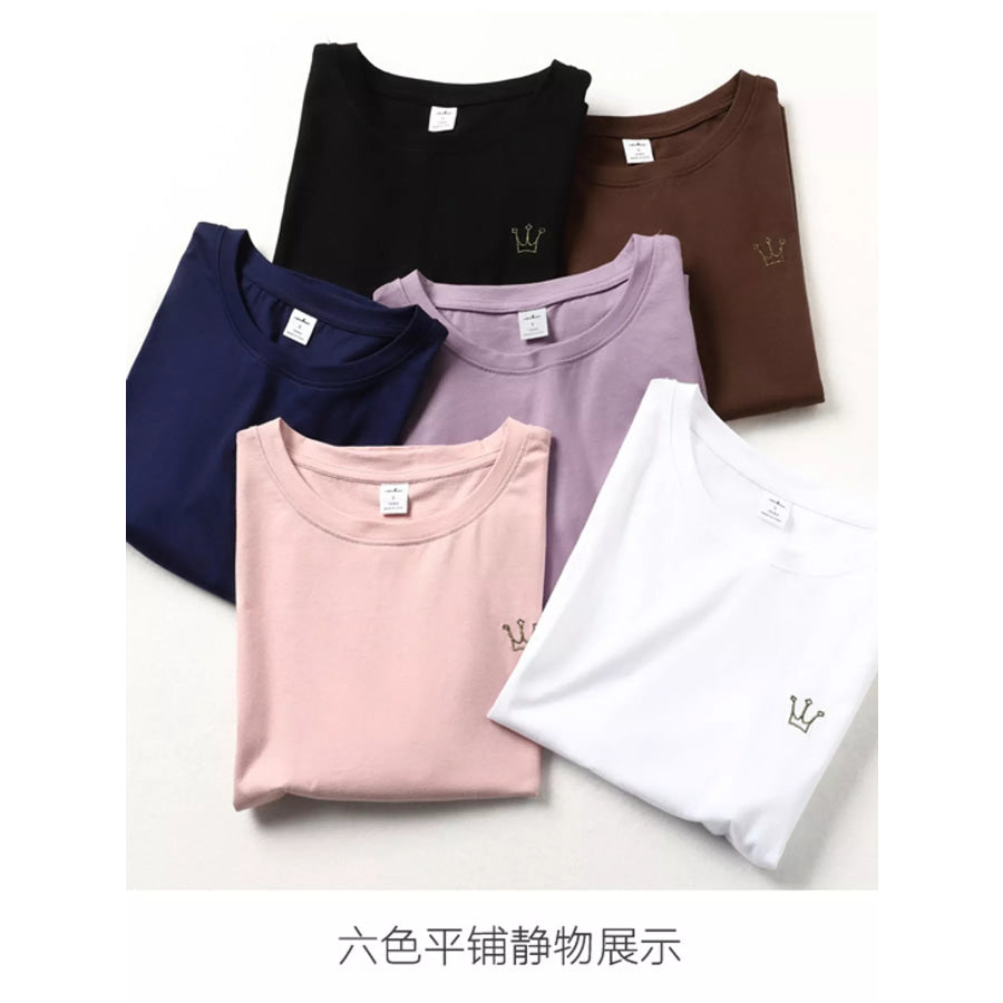 Full Size Crown Long Sleeve T-Shirt Plus Apparel and Accessories