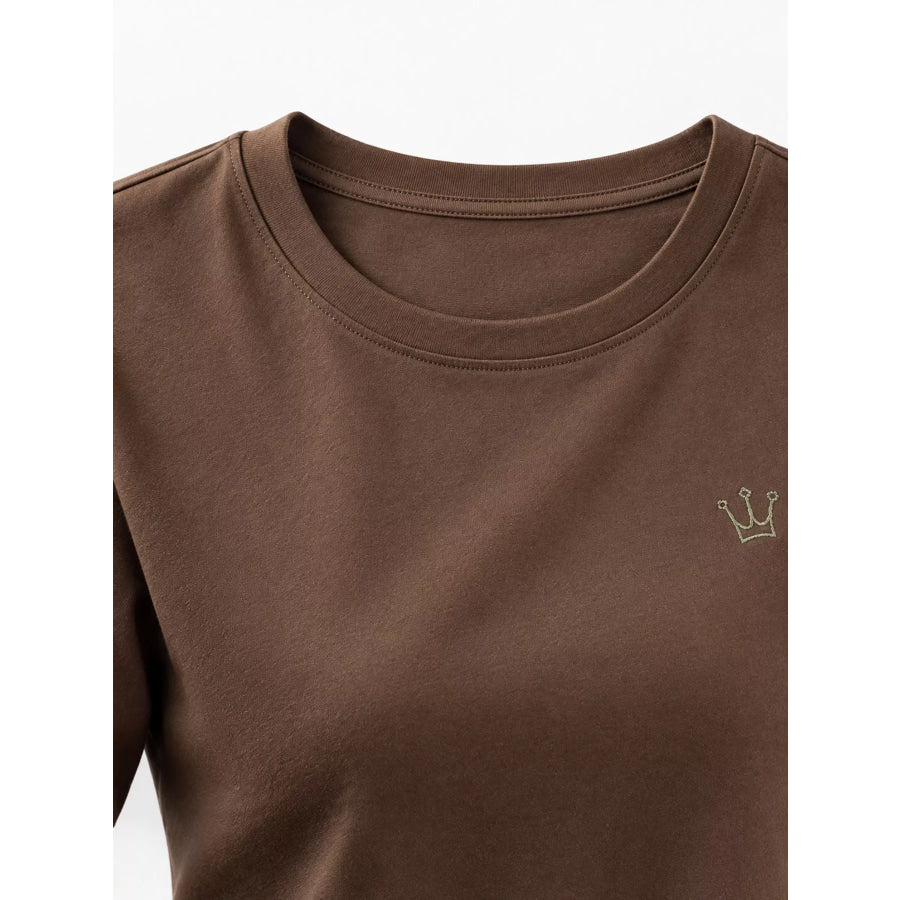 Full Size Crown Long Sleeve T-Shirt Plus Apparel and Accessories