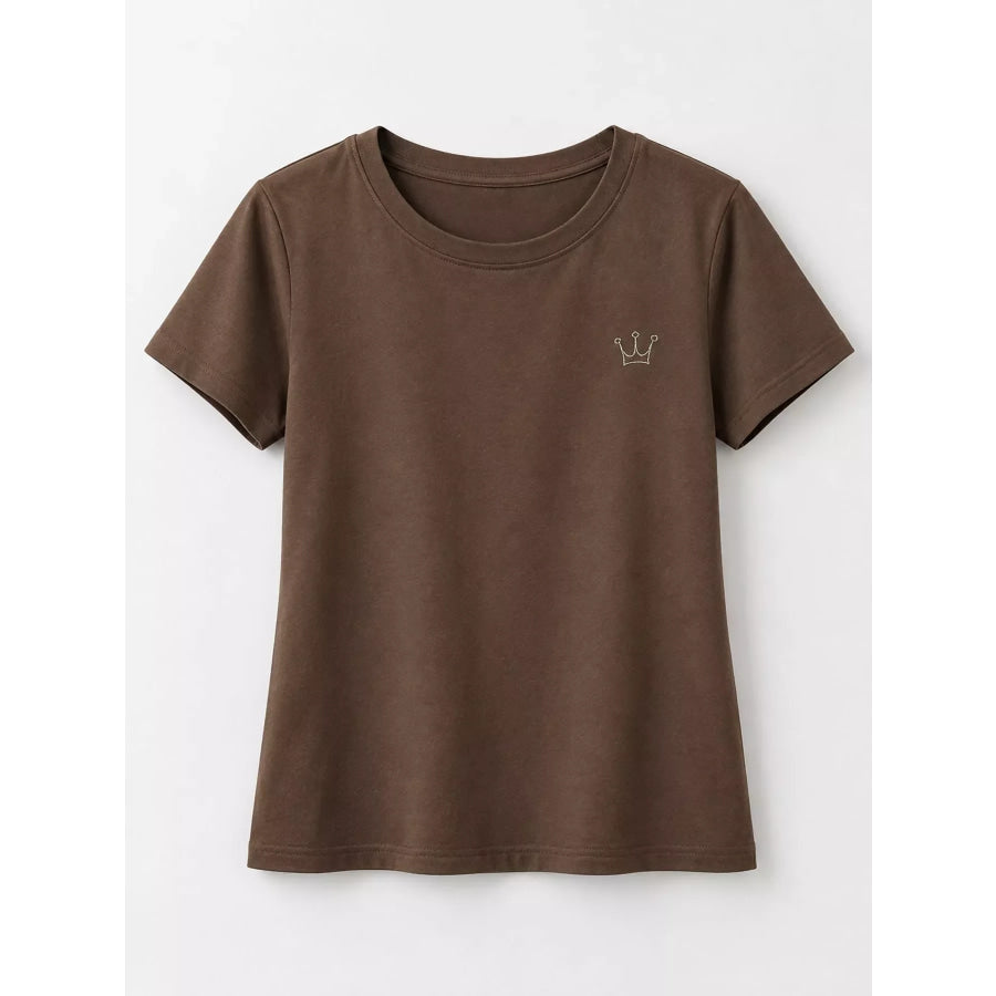 Full Size Crown Long Sleeve T-Shirt Plus Apparel and Accessories