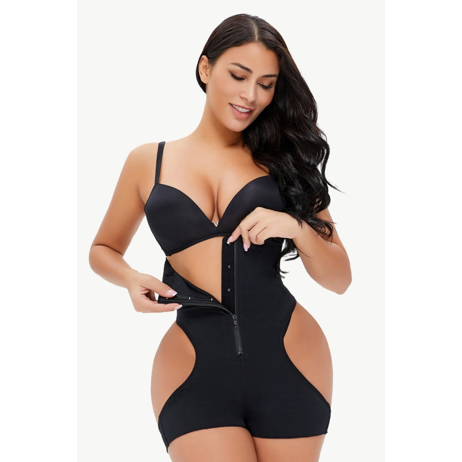 Full Size Cutout Under-Bust Shaping Bodysuit Black / S