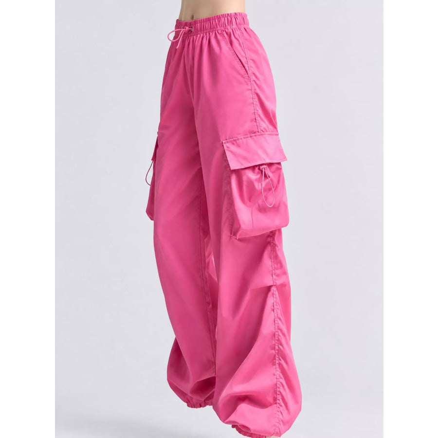 Full Size Drawstring Cargo Pants Plus Apparel and Accessories