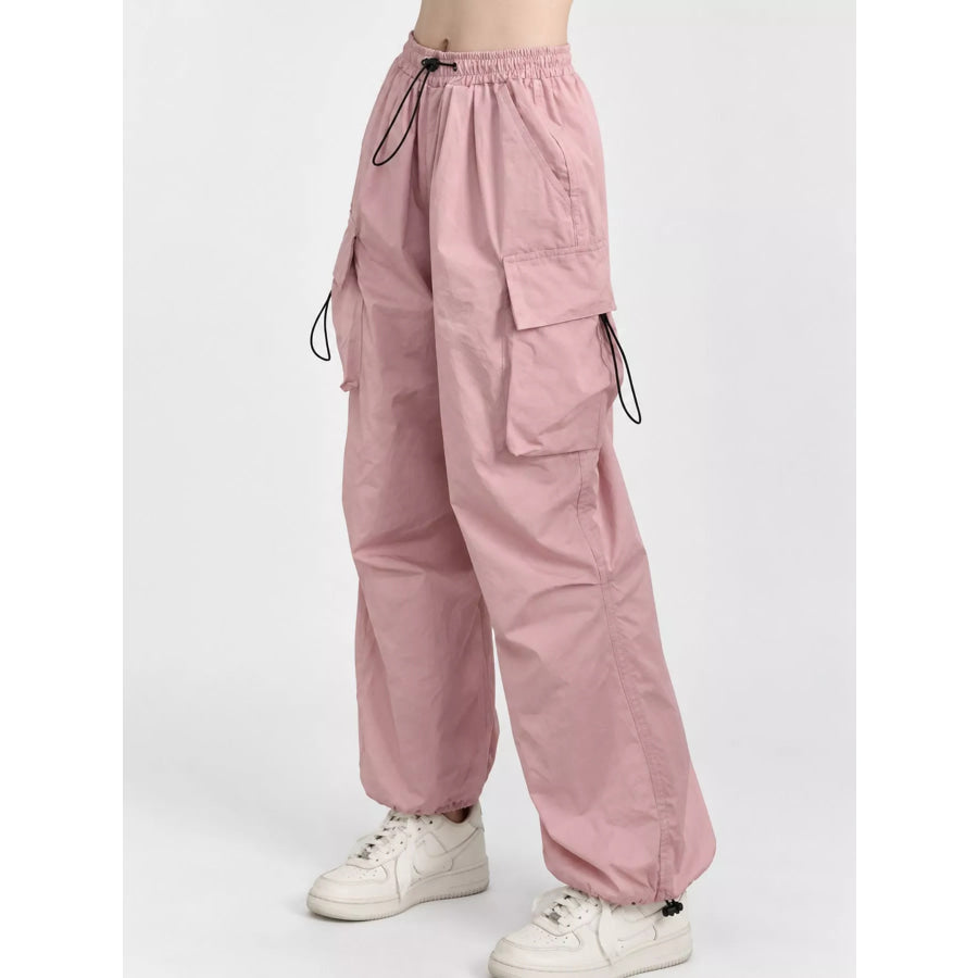 Full Size Drawstring Cargo Pants Plus Apparel and Accessories
