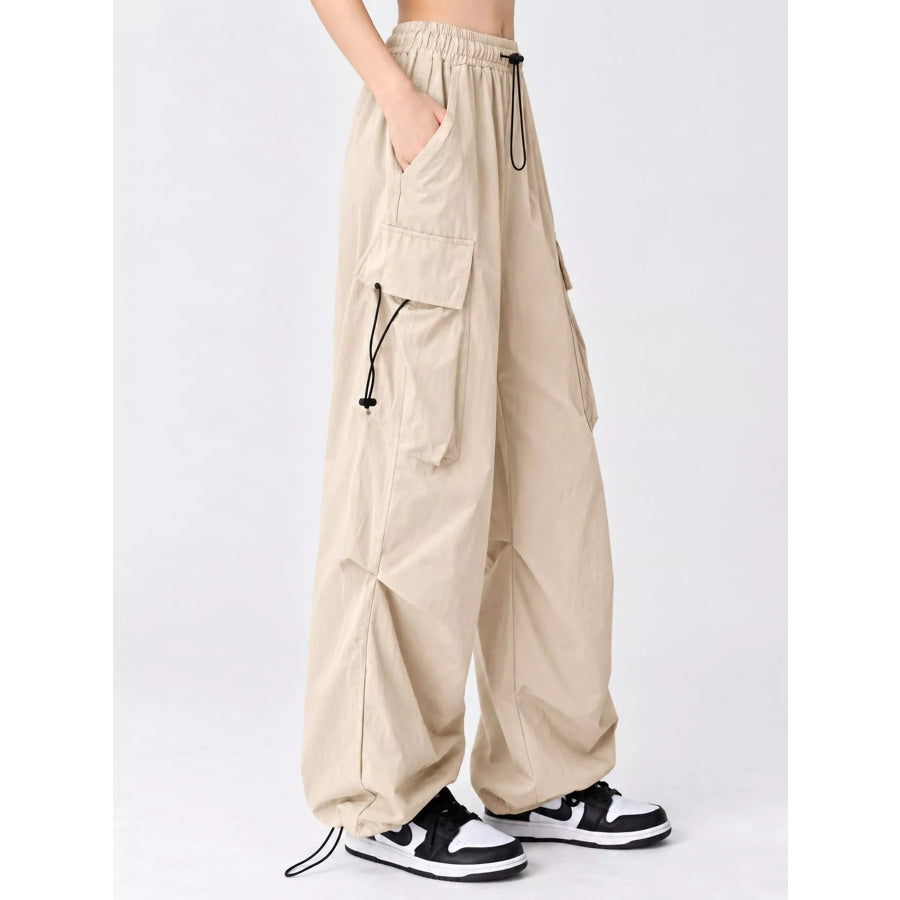 Full Size Drawstring Cargo Pants Plus Apparel and Accessories