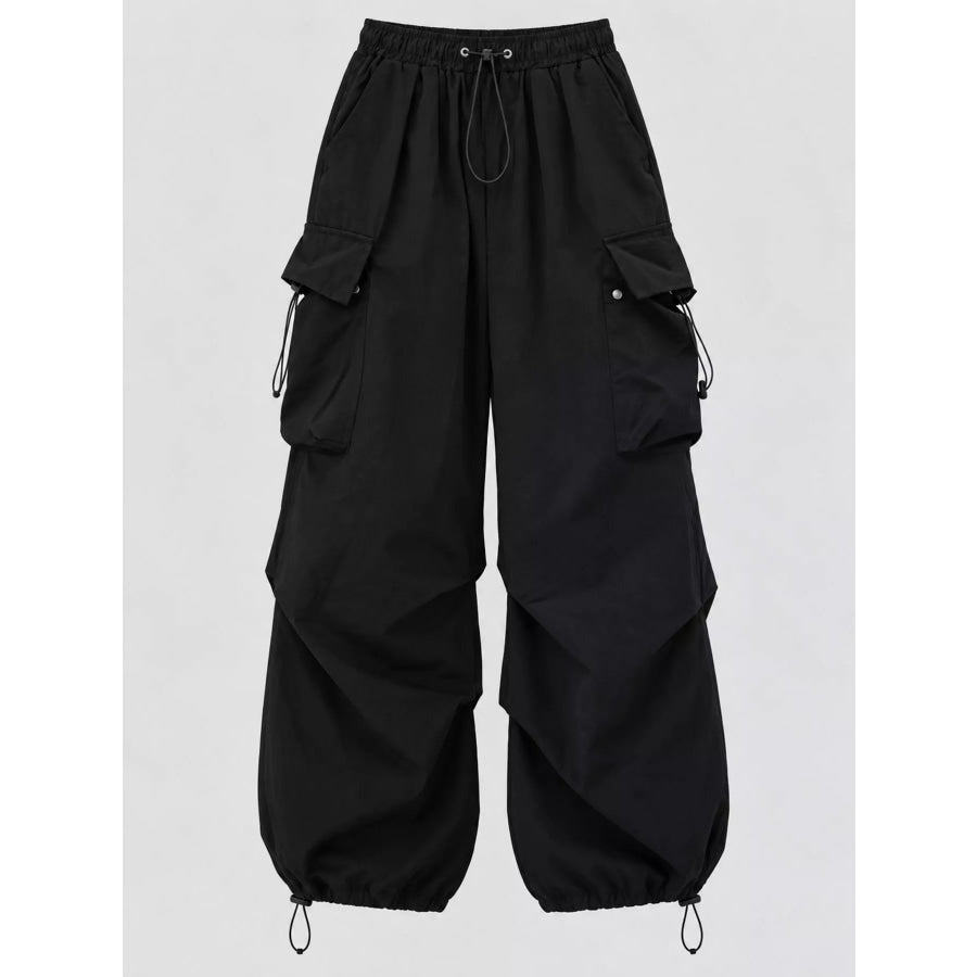 Full Size Drawstring Cargo Pants Plus Apparel and Accessories