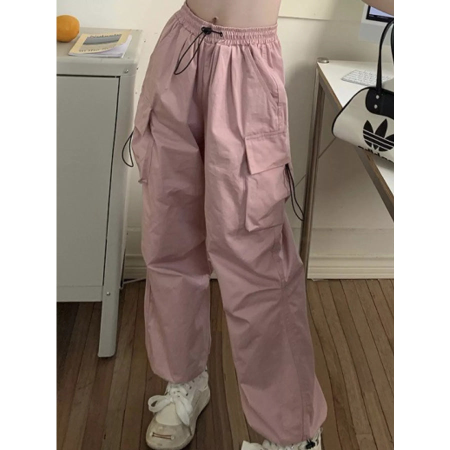 Full Size Drawstring Cargo Pants Plus Apparel and Accessories