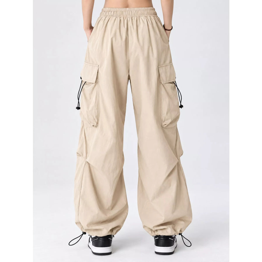 Full Size Drawstring Cargo Pants Plus Apparel and Accessories