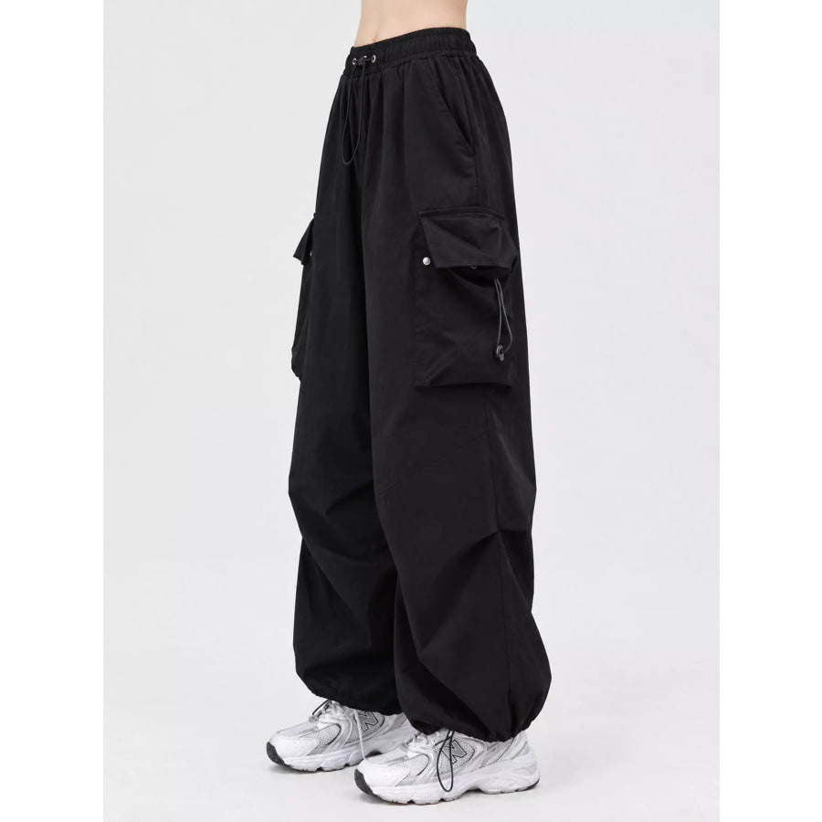 Full Size Drawstring Cargo Pants Plus Apparel and Accessories