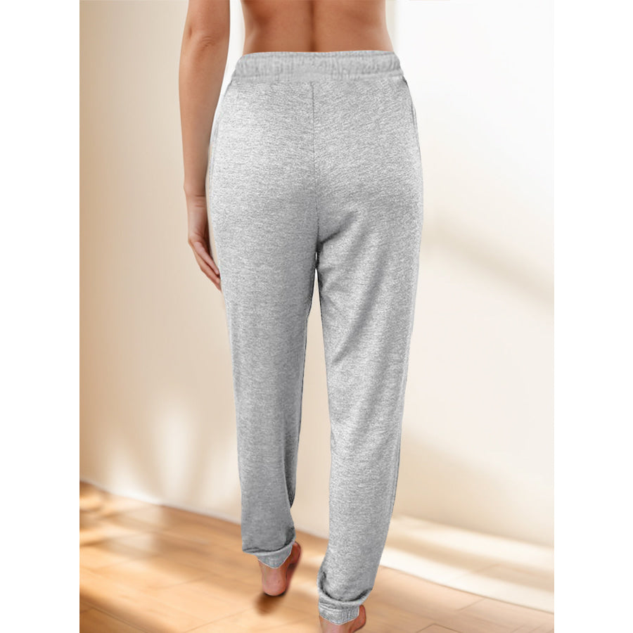 Full Size Drawstring Elastic Waist Joggers with Pockets Apparel and Accessories