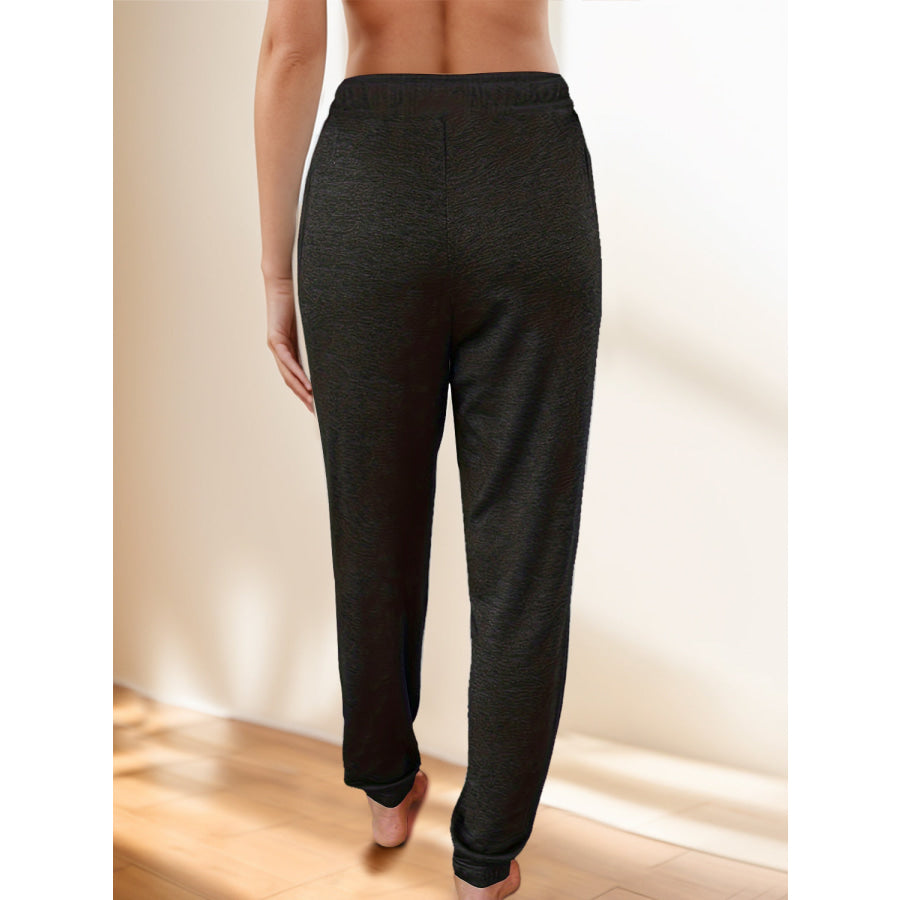 Full Size Drawstring Elastic Waist Joggers with Pockets Apparel and Accessories