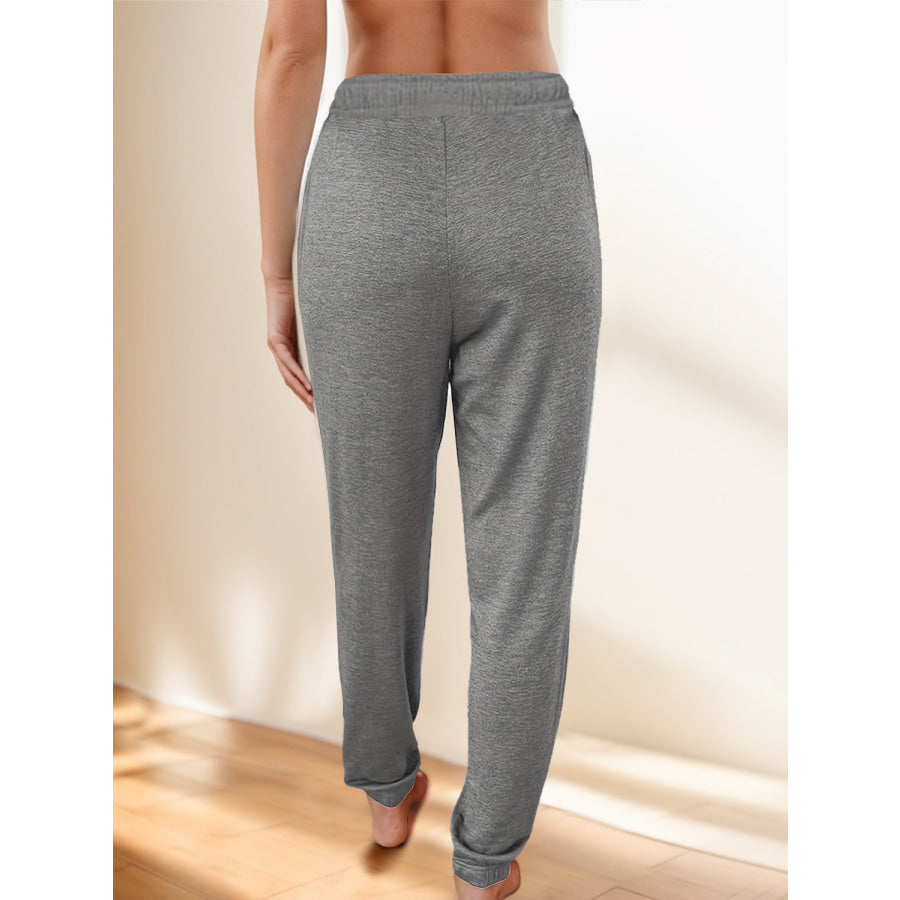 Full Size Drawstring Elastic Waist Joggers with Pockets Apparel and Accessories