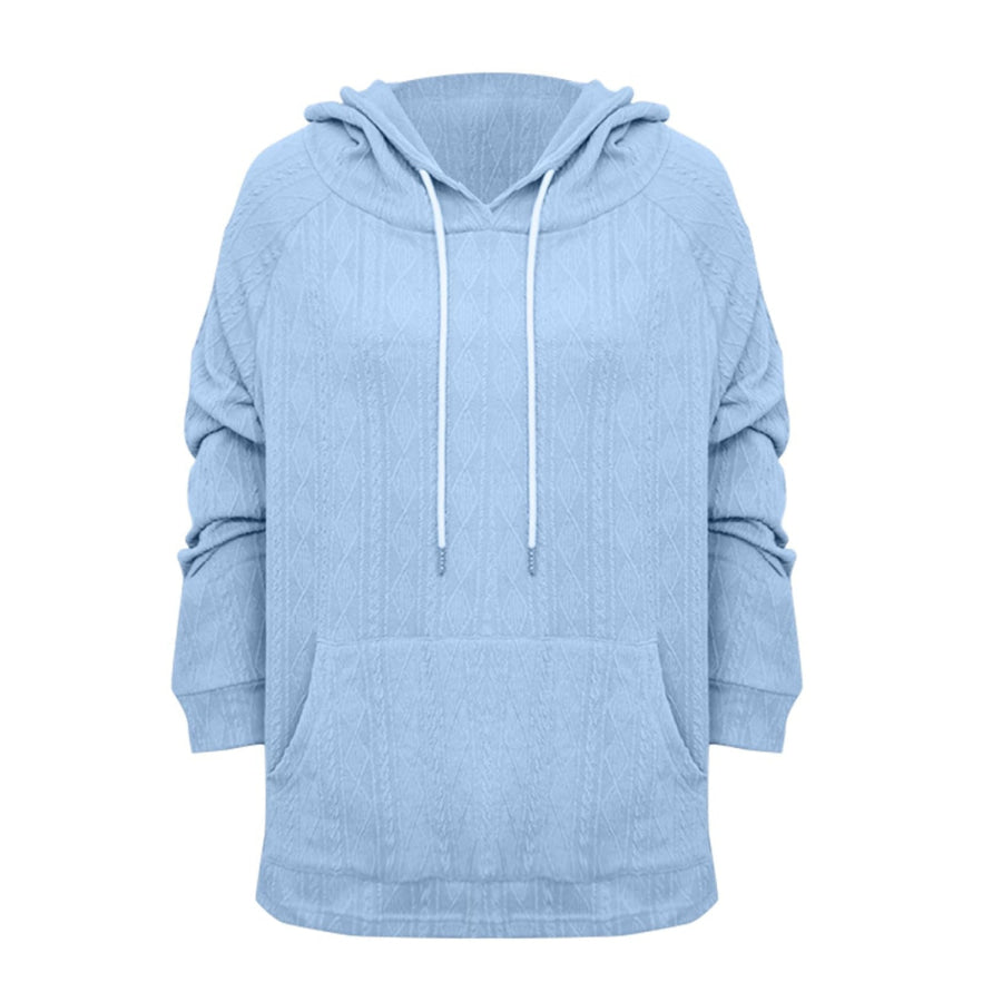 Full Size Drawstring Long Sleeve Hoodie Apparel and Accessories