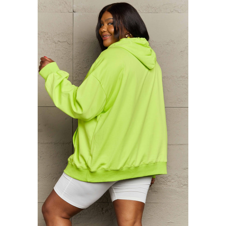 Full Size Drawstring Long Sleeve Hoodie Apparel and Accessories