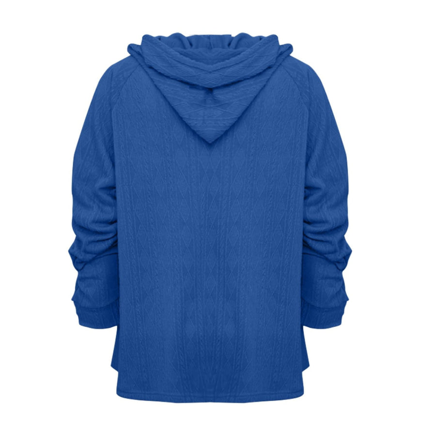 Full Size Drawstring Long Sleeve Hoodie Apparel and Accessories