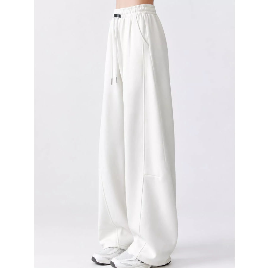 Full Size Drawstring Loose Fit Wide-Leg Sweatpants Plus Apparel and Accessories