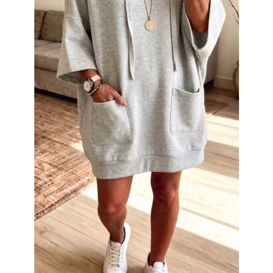 Full Size Drawstring Oversized Front Pockets Hoodie Plus Apparel and Accessories