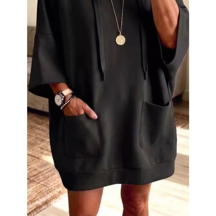 Full Size Drawstring Oversized Front Pockets Hoodie Plus Apparel and Accessories