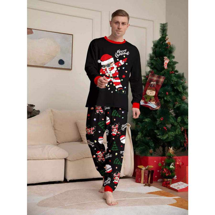 Full Size Family Matching Christmas Santa Pajamas Set Plus Apparel and Accessories
