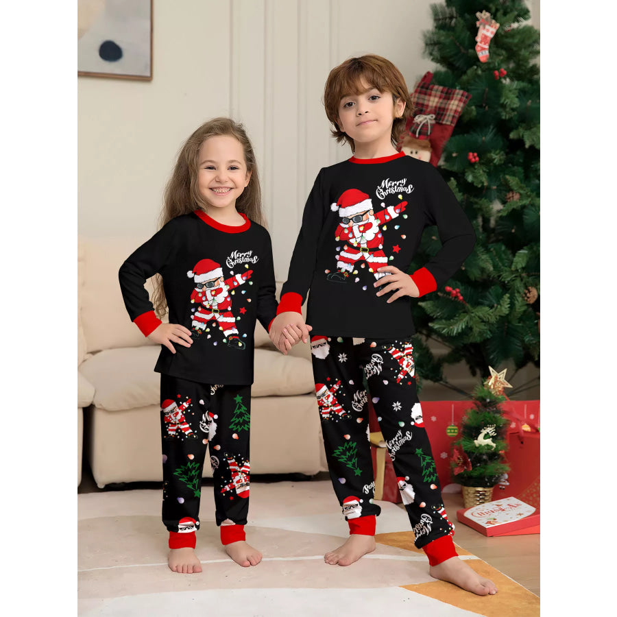 Full Size Family Matching Christmas Santa Pajamas Set Plus Kid / S Apparel and Accessories
