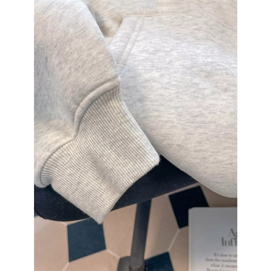 Full Size Fireworks Graphic Kangaroo Pocket Hoodie Plus Apparel and Accessories