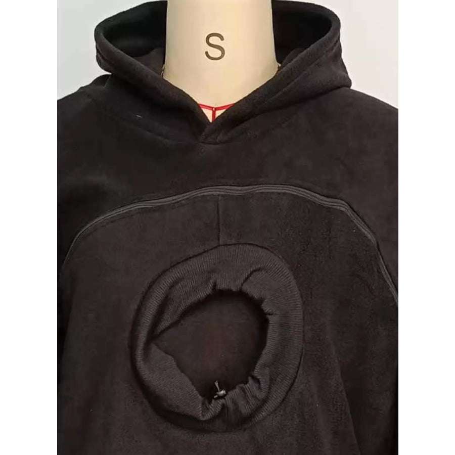Full Size Fleece Pet-Carrying Hoodie with Cat Pouch Plus Apparel and Accessories