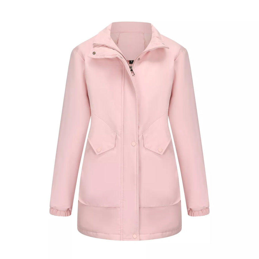 Full Size Fur Hooded Warm Winter Parka Outerwear Plus Size Apparel and Accessories