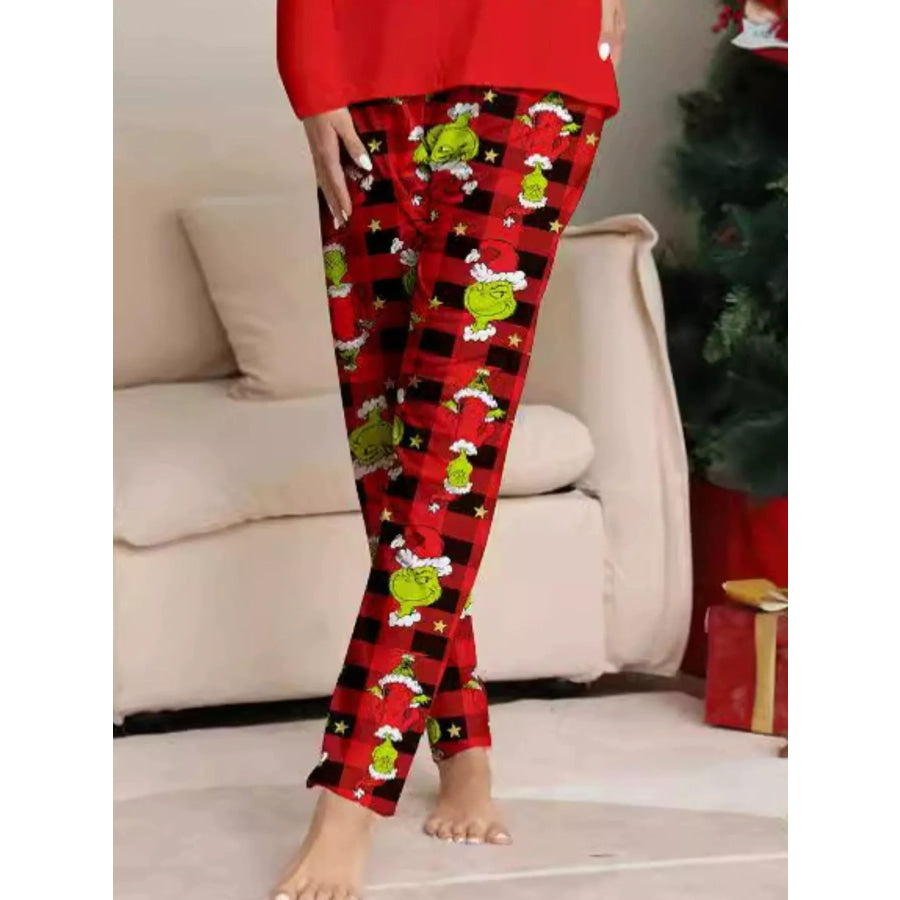 Full Size Grinch Themed Matching Family Christmas Pajama Set Plus Apparel and Accessories