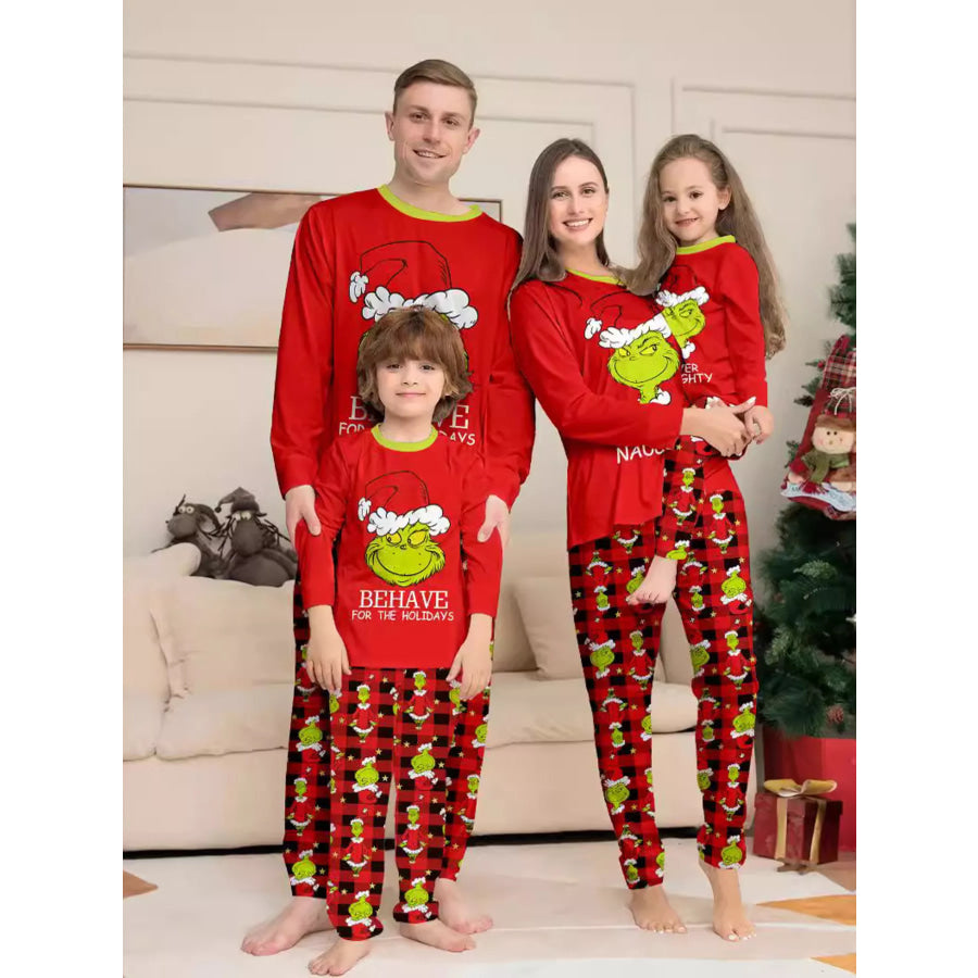 Full Size Grinch Themed Matching Family Christmas Pajama Set Plus Apparel and Accessories