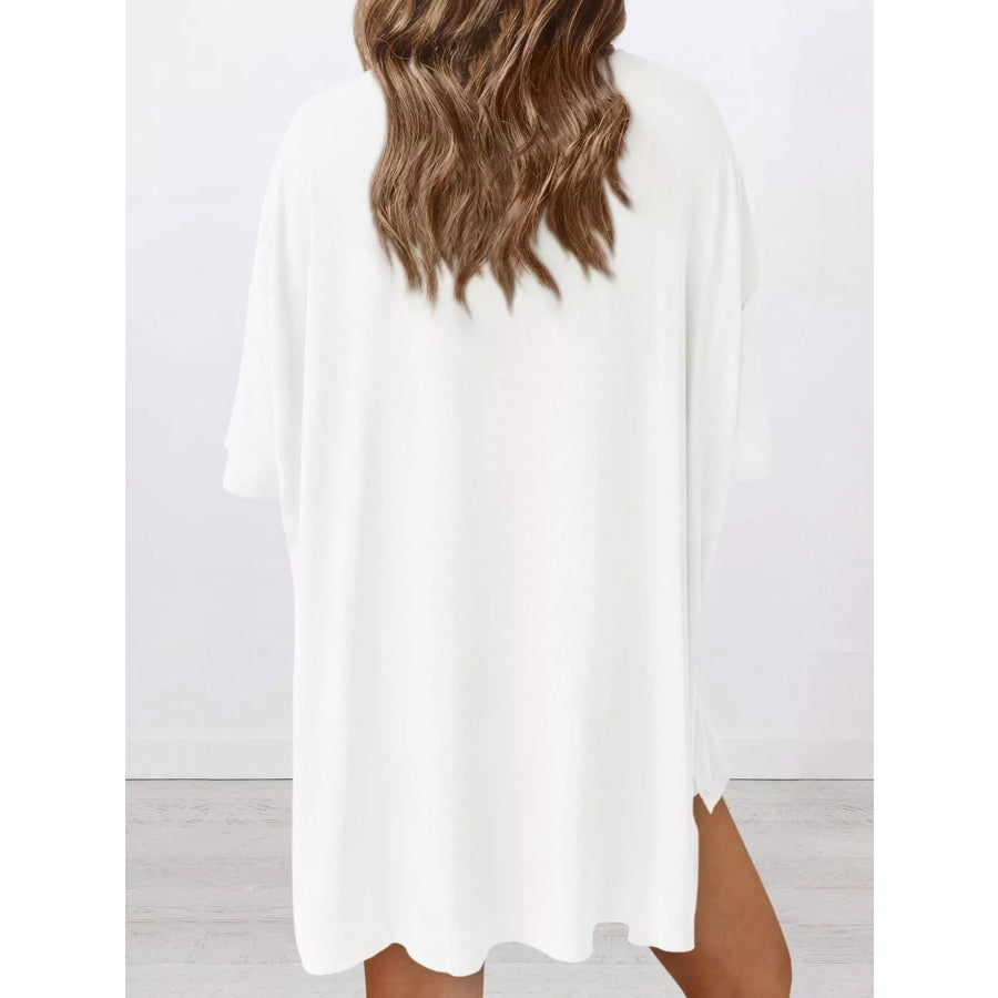 Full Size Half Sleeve T-Shirt and Shorts Set Plus Size Apparel and Accessories