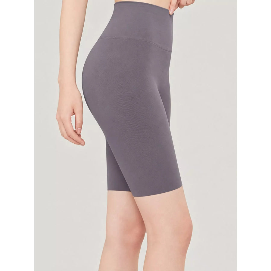 Full Size High-Waisted Seamless Compression Active Shorts Plus Apparel and Accessories