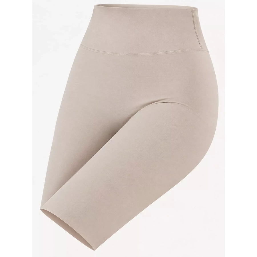Full Size High-Waisted Seamless Compression Active Shorts Plus Apparel and Accessories