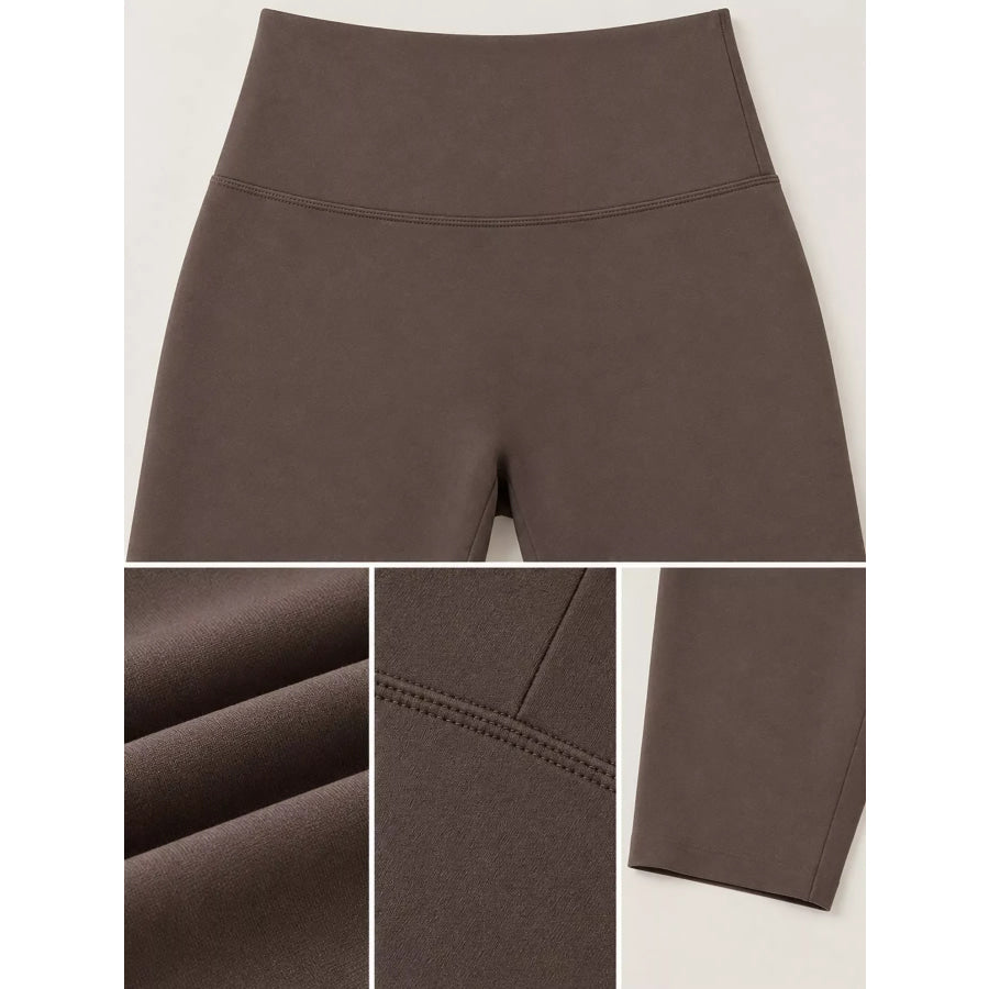 Full Size High-Waisted Seamless Compression Active Shorts Plus Apparel and Accessories