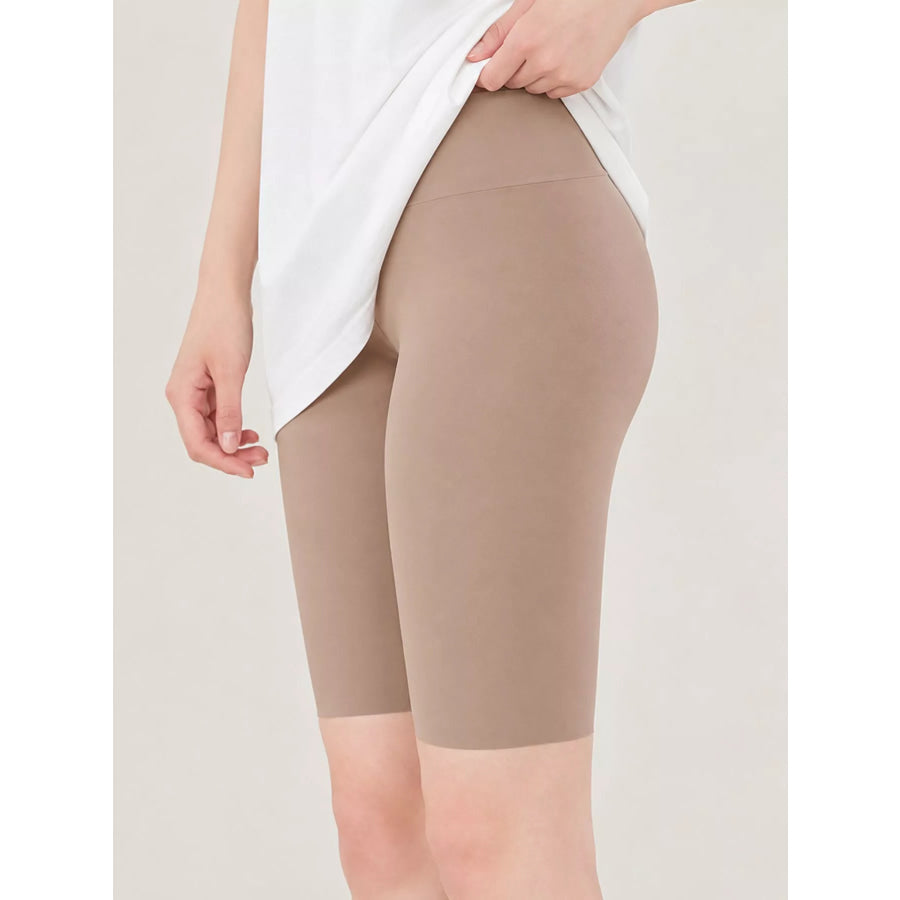 Full Size High-Waisted Seamless Compression Active Shorts Plus Apparel and Accessories