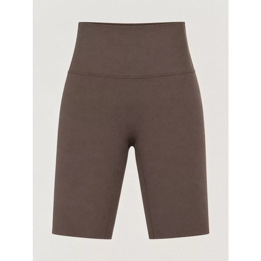 Full Size High-Waisted Seamless Compression Active Shorts Plus Apparel and Accessories