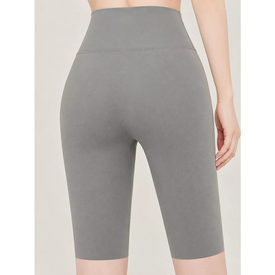 Full Size High-Waisted Seamless Compression Active Shorts Plus Apparel and Accessories