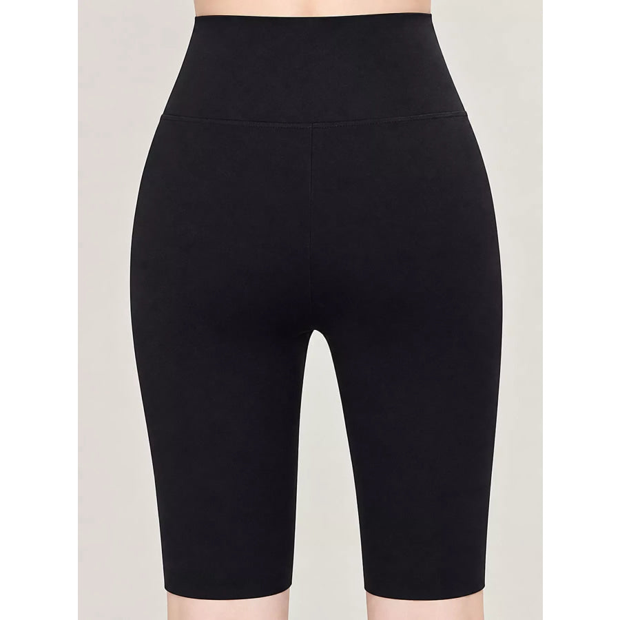 Full Size High-Waisted Seamless Compression Active Shorts Plus Apparel and Accessories