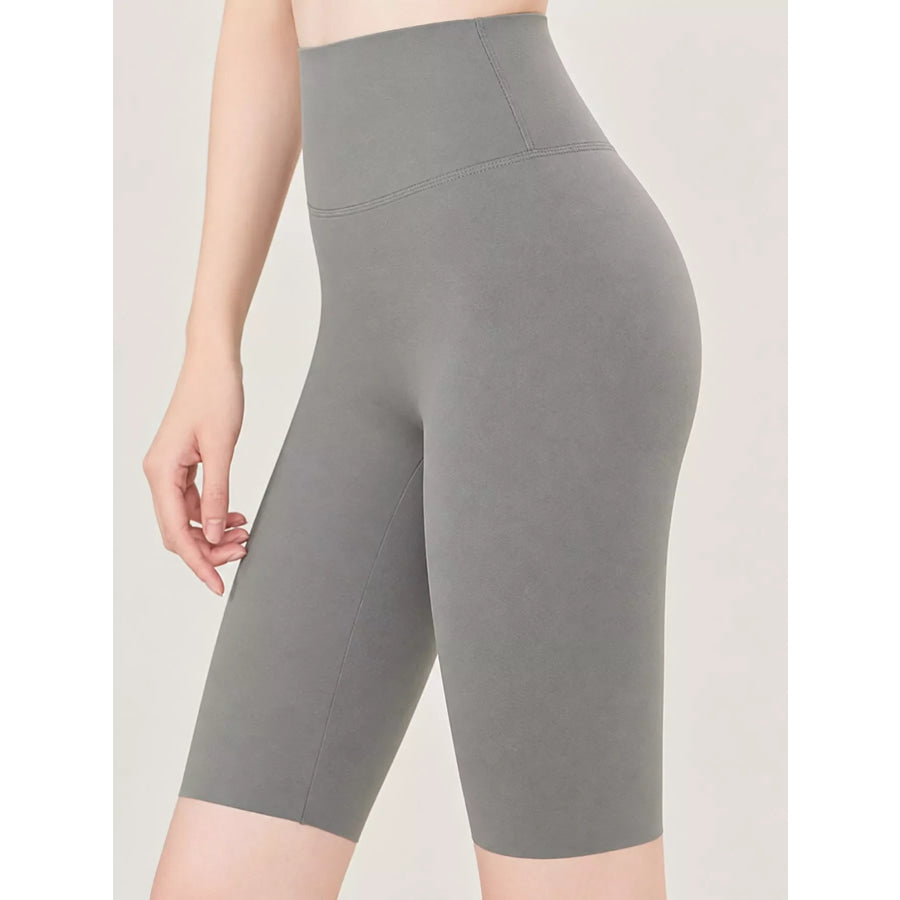 Full Size High-Waisted Seamless Compression Active Shorts Plus Apparel and Accessories