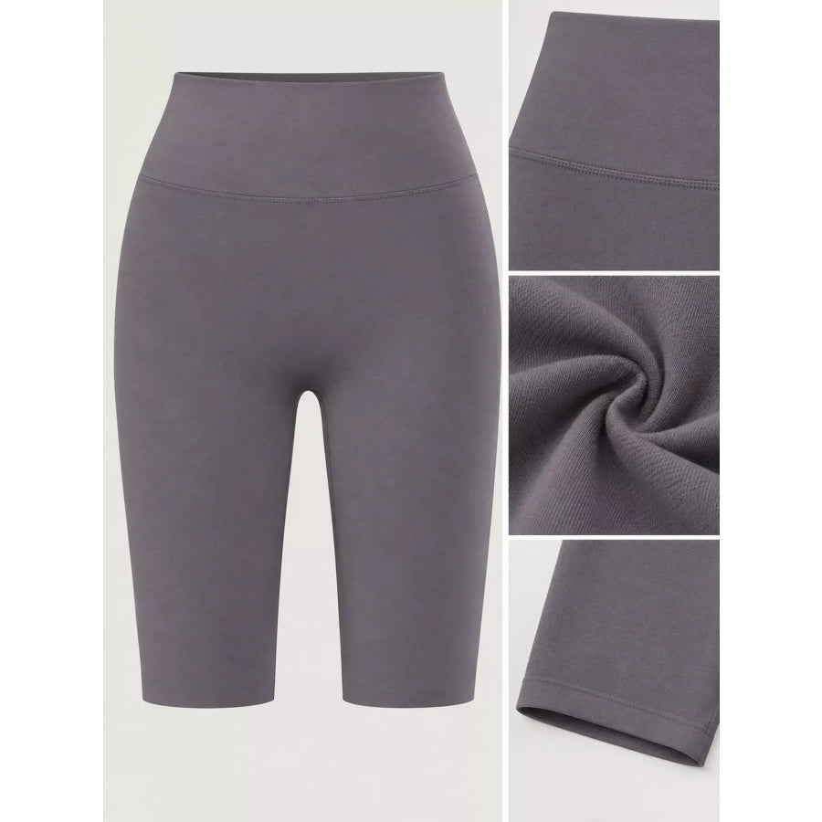 Full Size High-Waisted Seamless Compression Active Shorts Plus Apparel and Accessories