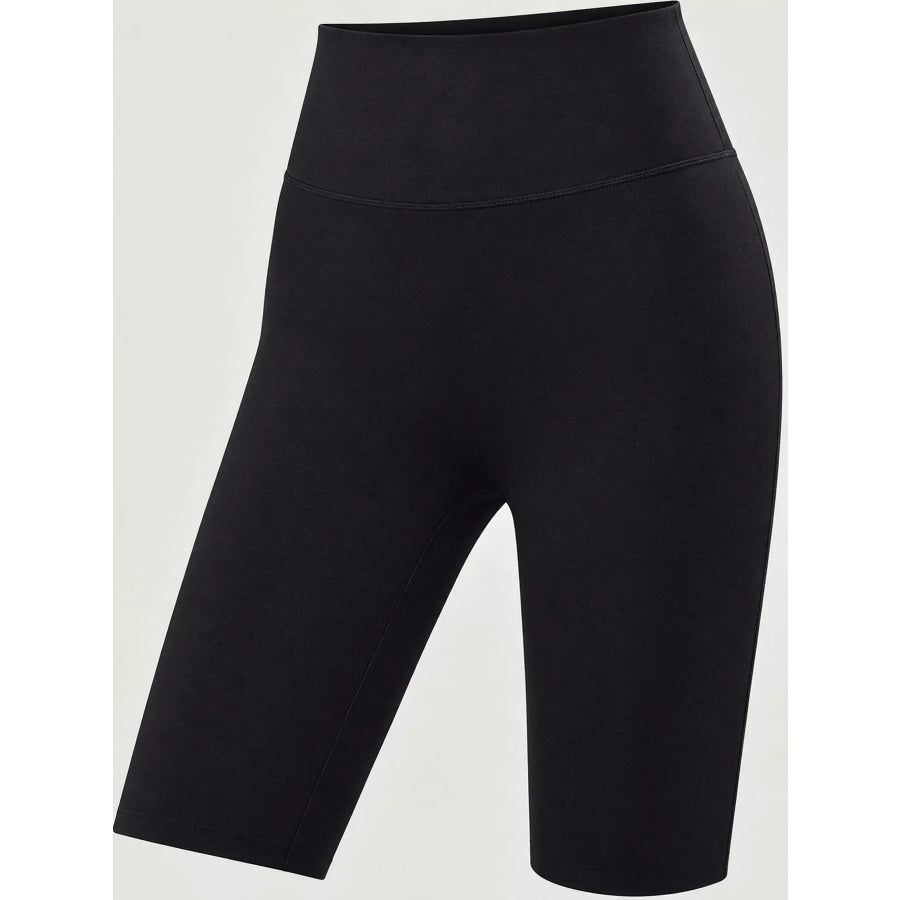 Full Size High-Waisted Seamless Compression Active Shorts Plus Apparel and Accessories