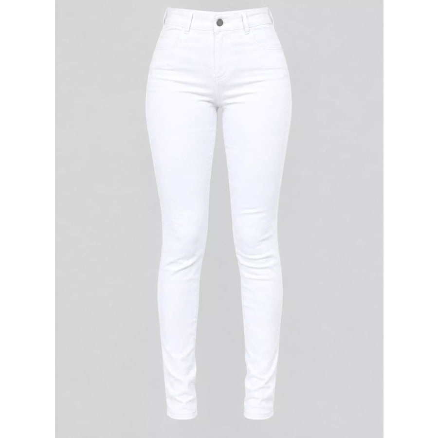 Full Size High-Waisted Skinny Jeans Plus Apparel and Accessories