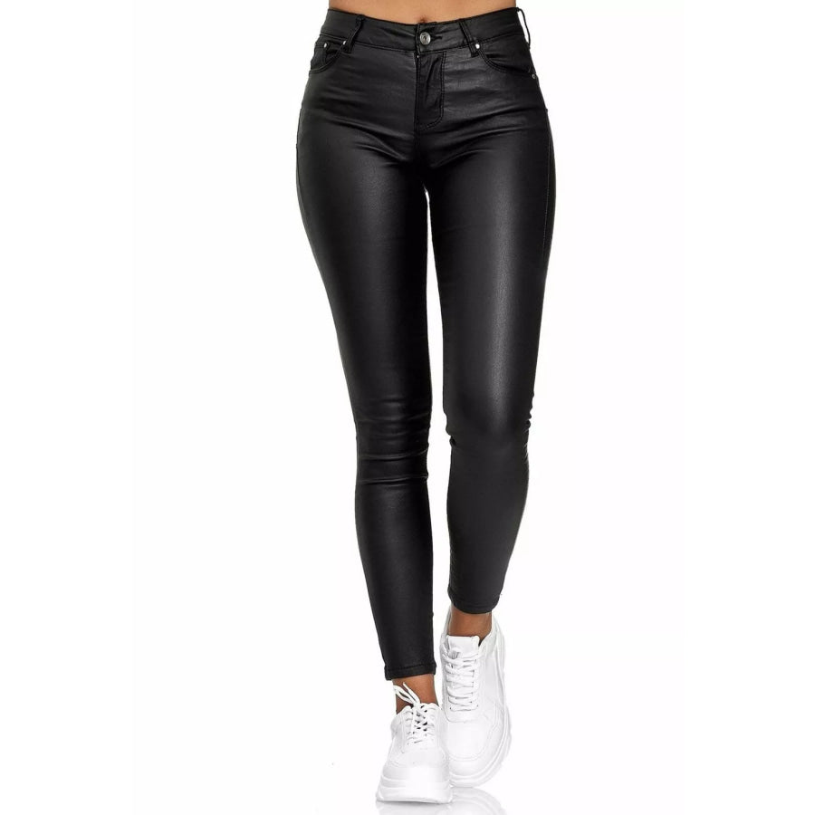 Full Size High-Waisted Skinny Pants Plus Size Apparel and Accessories
