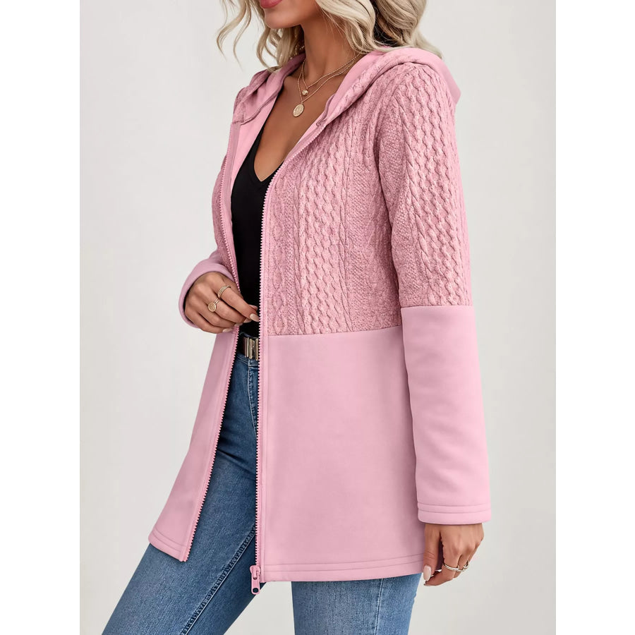 Full Size Hooded Zip-Up Jacket Plus Apparel and Accessories