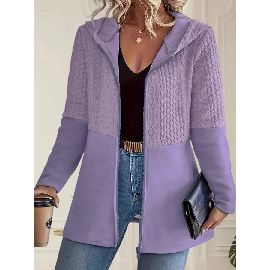 Full Size Hooded Zip-Up Jacket Plus Apparel and Accessories
