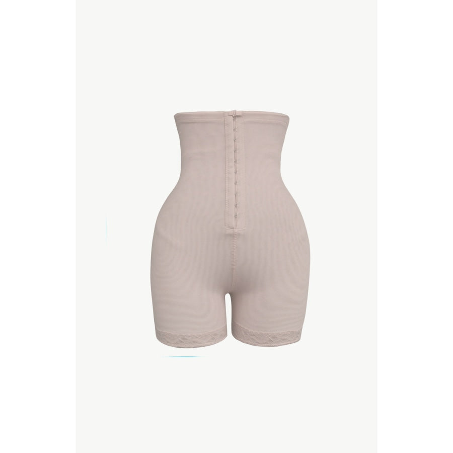 Full Size Hook-and-Eye Shaping Shorts Apricot / S