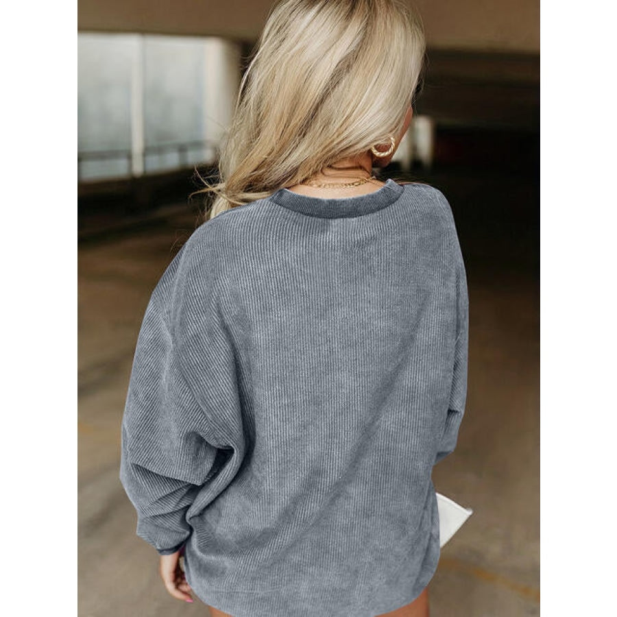 Full Size HOWDY Graphic Round Neck Sweatshirt Clothing