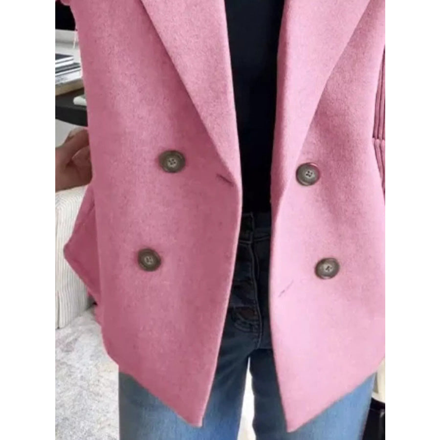 Full Size Knit Sleeve Double-Breasted Outerwear Plus Size Apparel and Accessories