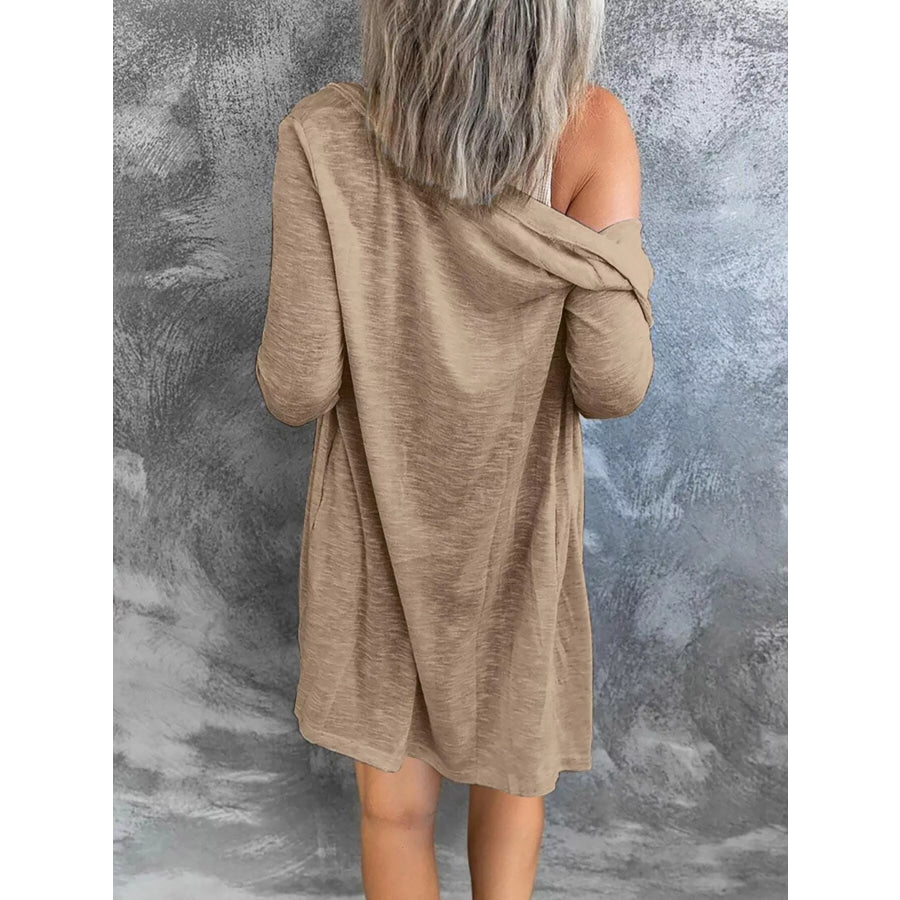 Full Size Lightweight Button-Up Cardigan Plus Size Apparel and Accessories