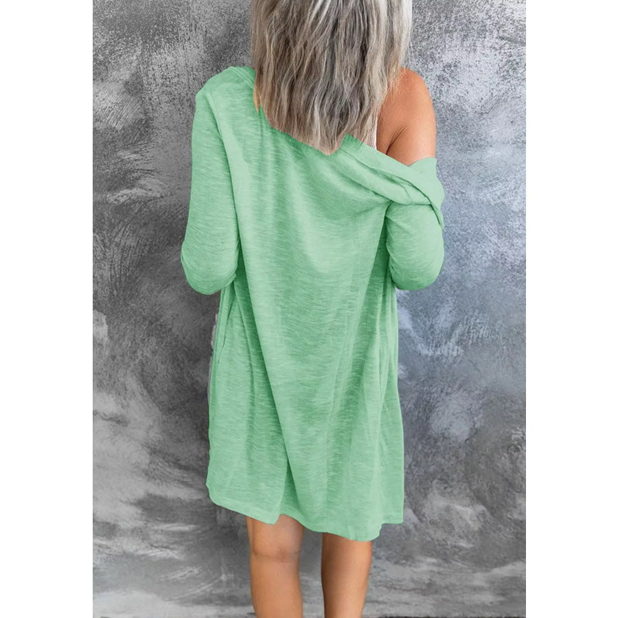 Full Size Lightweight Button-Up Cardigan Plus Size Apparel and Accessories